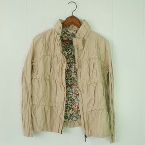 Adorable Crinkle Jacket | Lightweight Beige Jacket